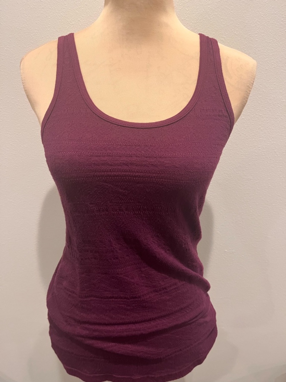 3/$11 Women’s Scoop Neck Tank Top in Plum Y2K